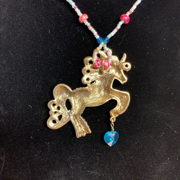 *CUSTOM* Final Price upcycled Betsy Johnson Unicorn choker necklace - Picture 3 of 7